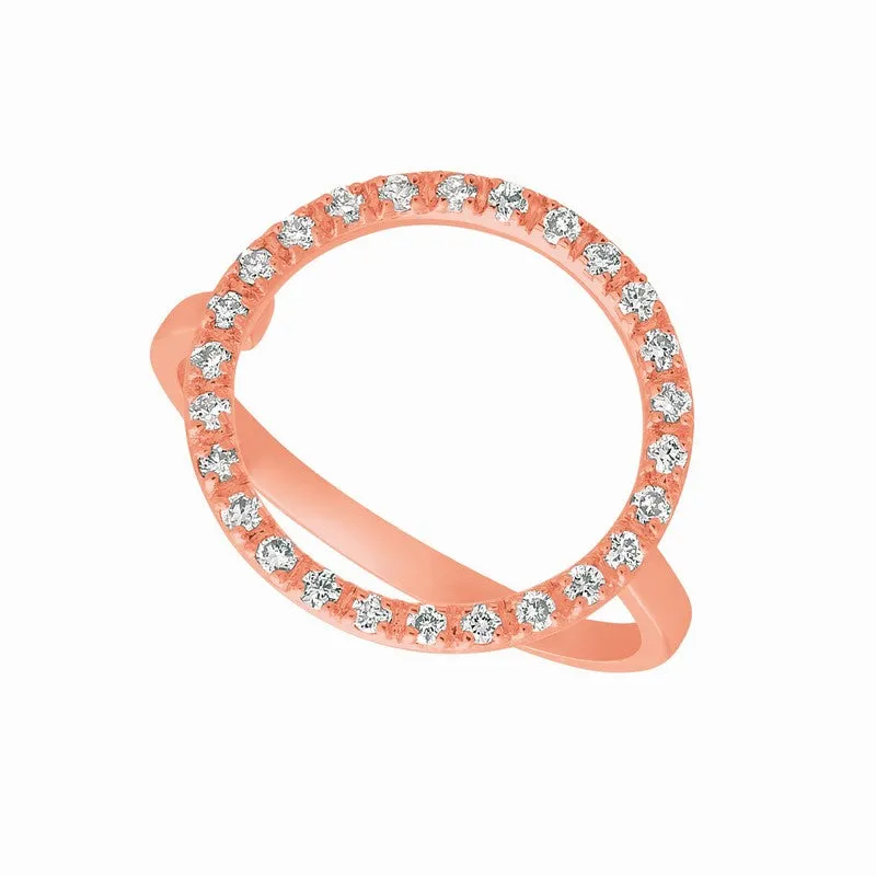 DIAMOND CIRCLE RING 14K GOLD (0.25 CTW)