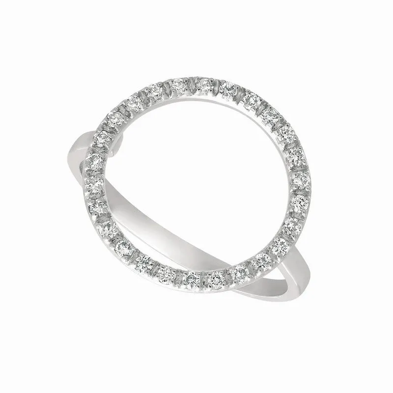 DIAMOND CIRCLE RING 14K GOLD (0.25 CTW)