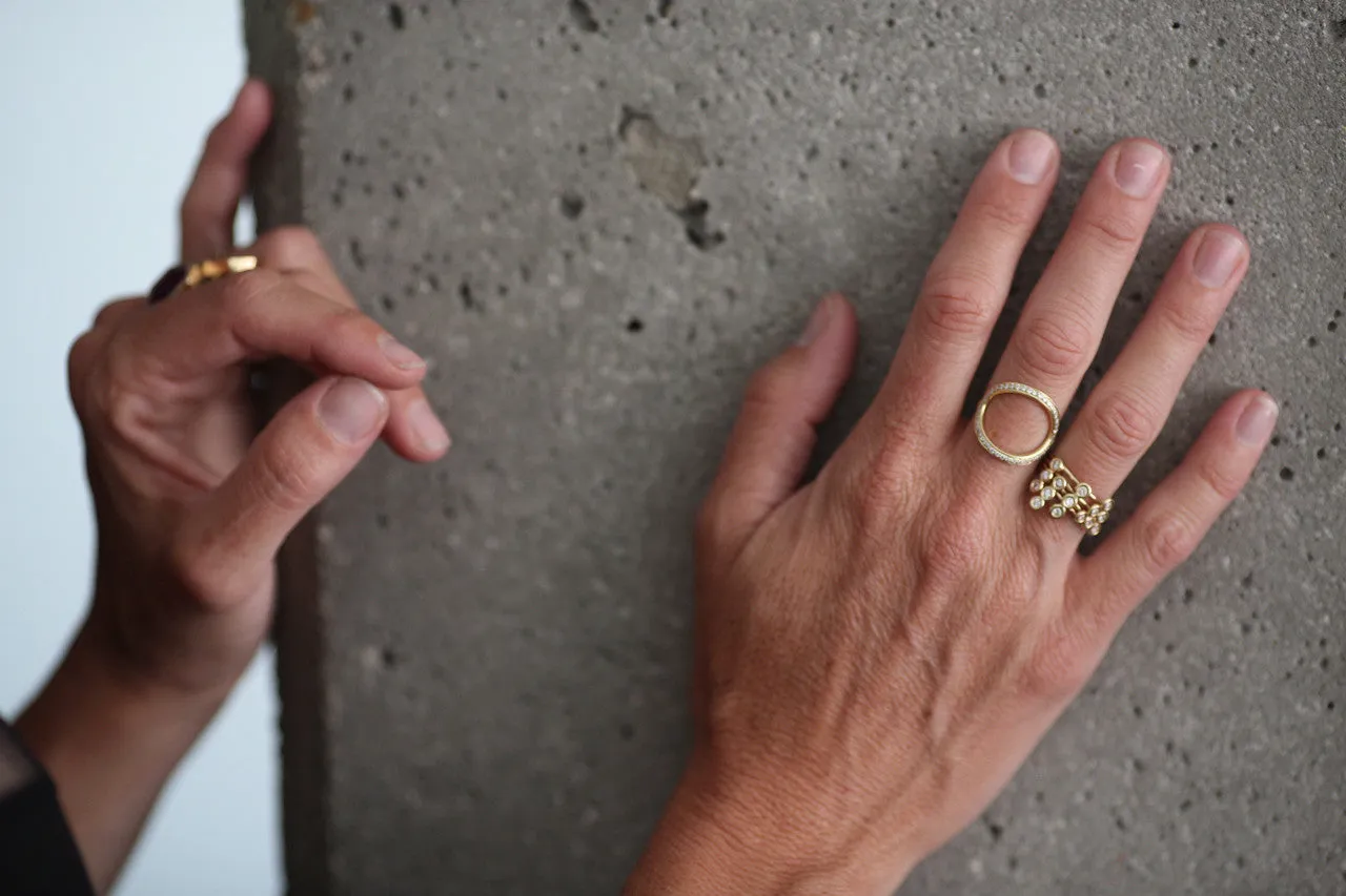 Diamond Circle Ring
