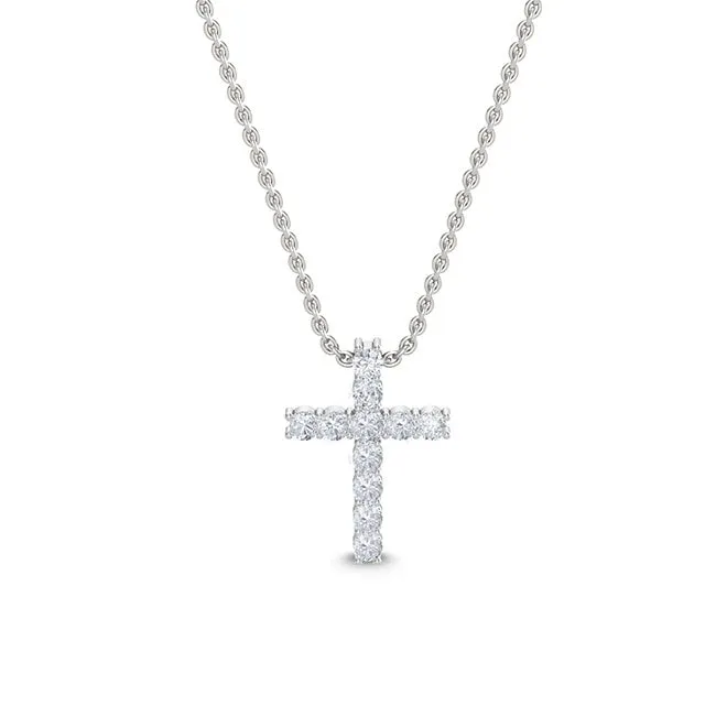 Diamond Cross with Chain
