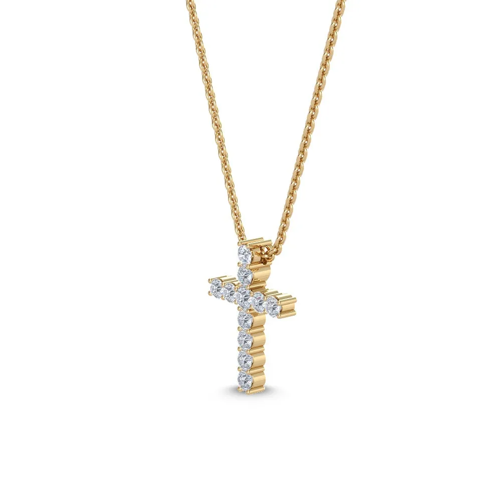 Diamond Cross with Chain