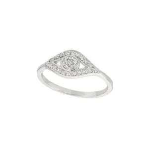 DIAMOND EYE RING 14K GOLD (0.2 CTW)