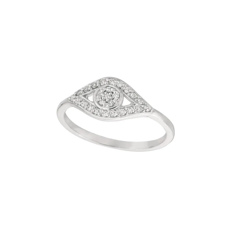 DIAMOND EYE RING 14K GOLD (0.2 CTW)