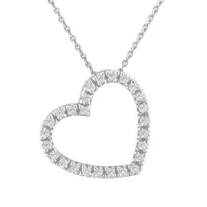 DIAMOND HEART PENDANT NECKLACE 14K GOLD (0.25 CTW)