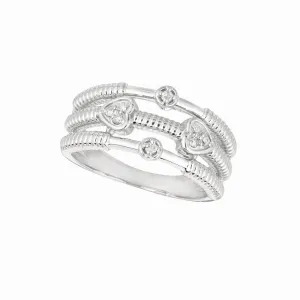 DIAMOND HEART RING 14K GOLD (0.09 CTW)