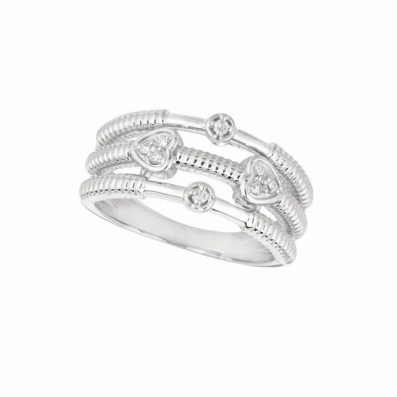 DIAMOND HEART RING 14K GOLD (0.09 CTW)