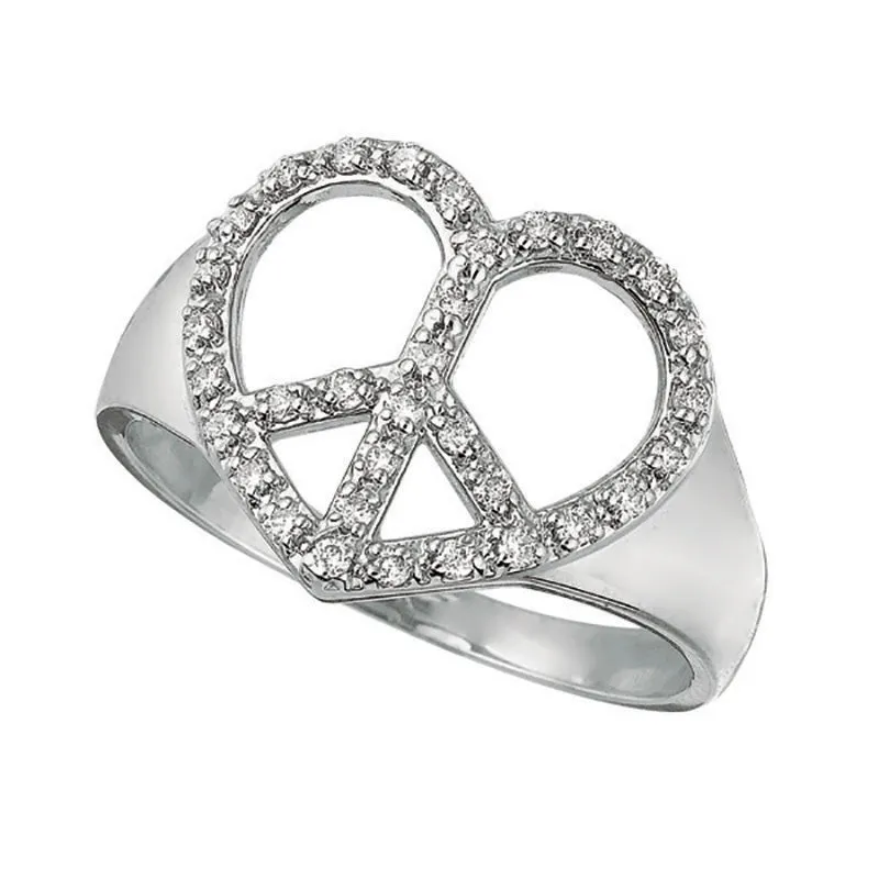 DIAMOND HEART RING 14K GOLD (0.25 CTW)
