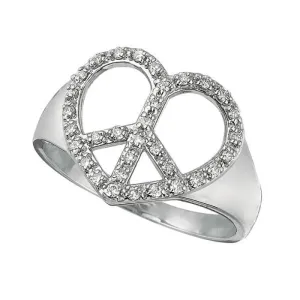 DIAMOND HEART RING 14K GOLD (0.25 CTW)