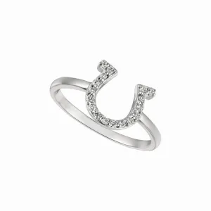 DIAMOND HORSESHOE RING 14K GOLD (0.15 CTW)