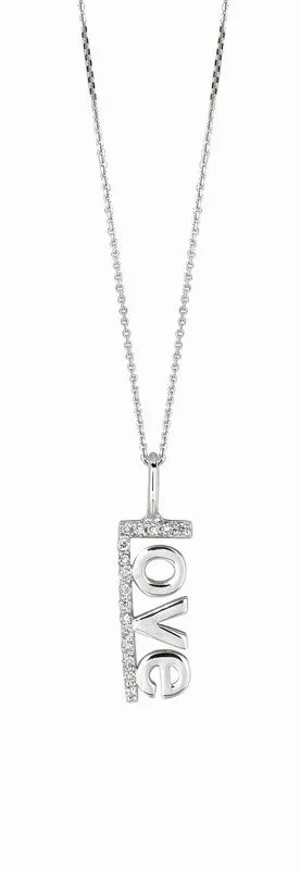 DIAMOND LOVE NECKLACE 14K GOLD (0.08 CTW)
