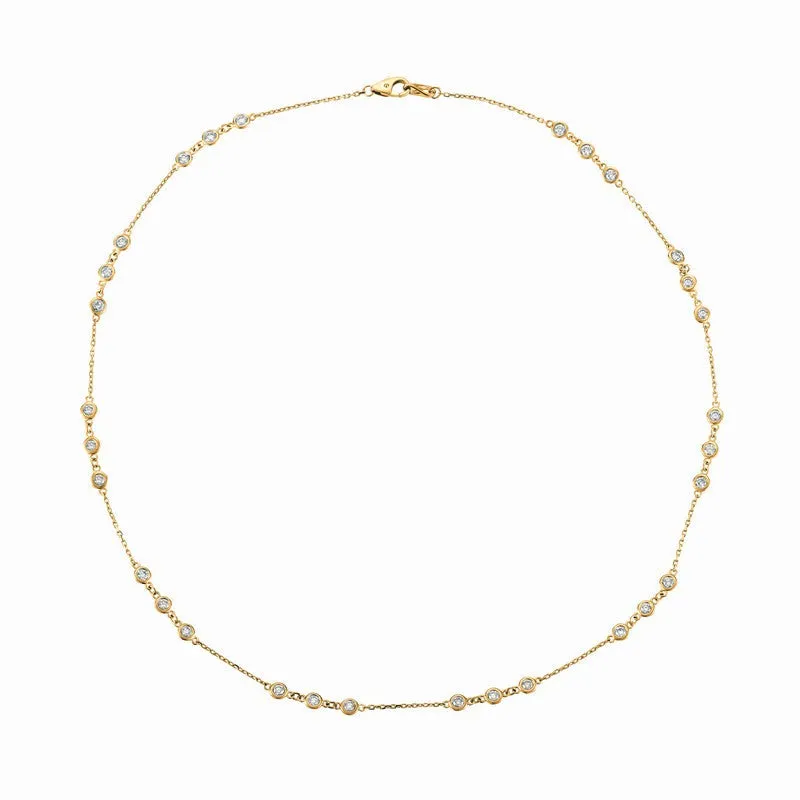 DIAMOND NECKLACE 14K GOLD (2.1 CTW)
