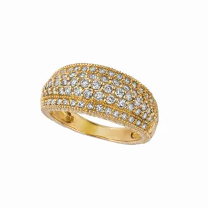 DIAMOND PAVE RING 14K GOLD (1.01 CTW)