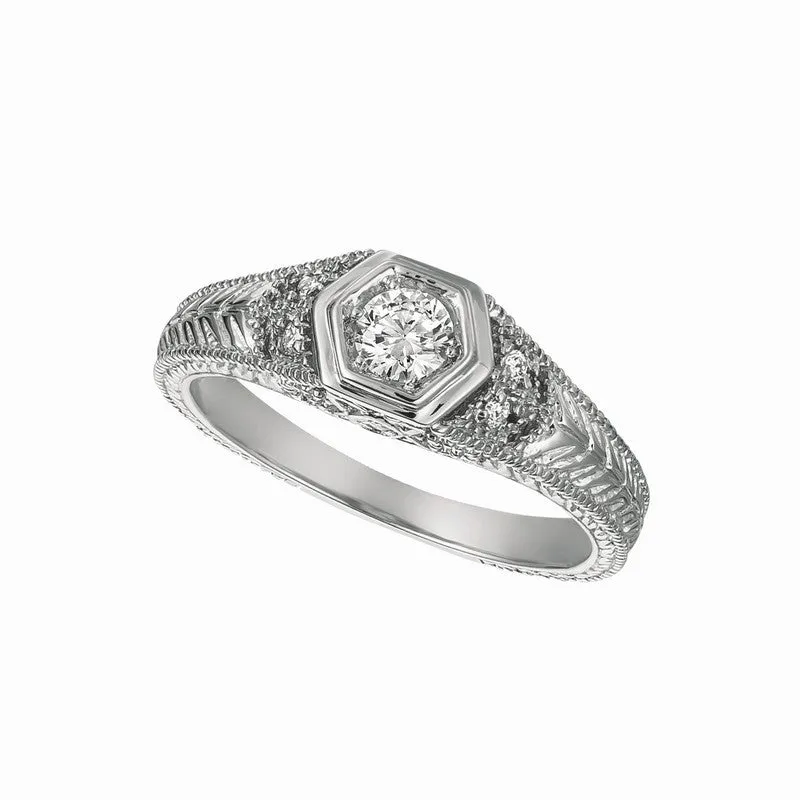 DIAMOND RING 14K GOLD (0.3 CTW) 3