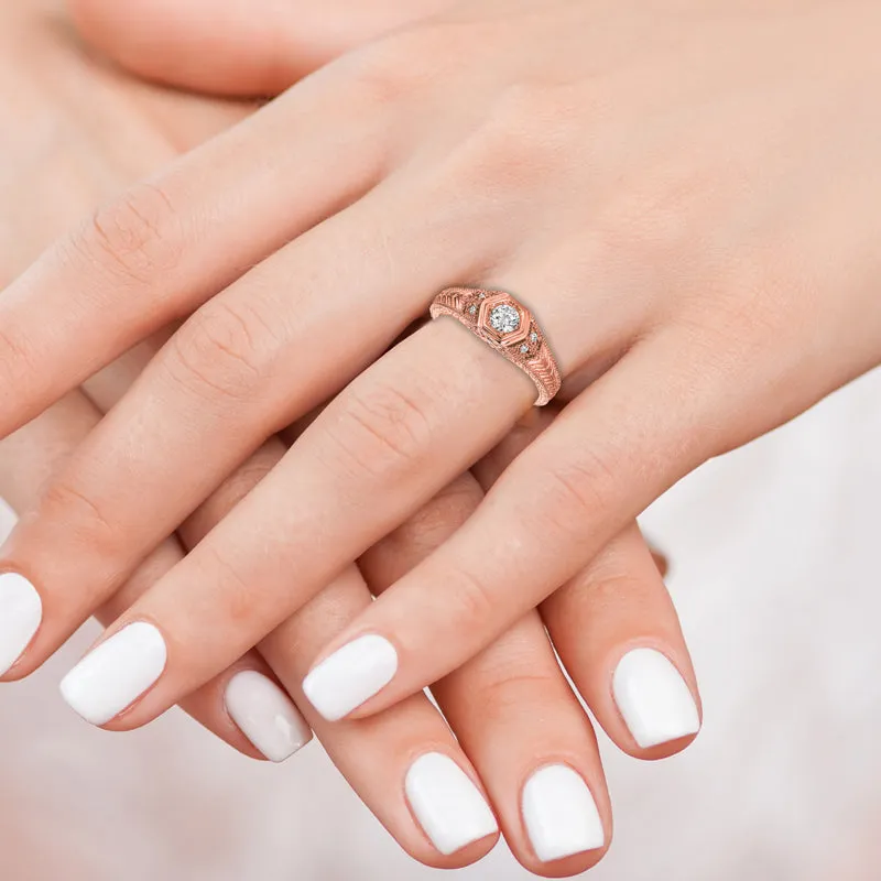 DIAMOND RING 14K GOLD (0.3 CTW) 3