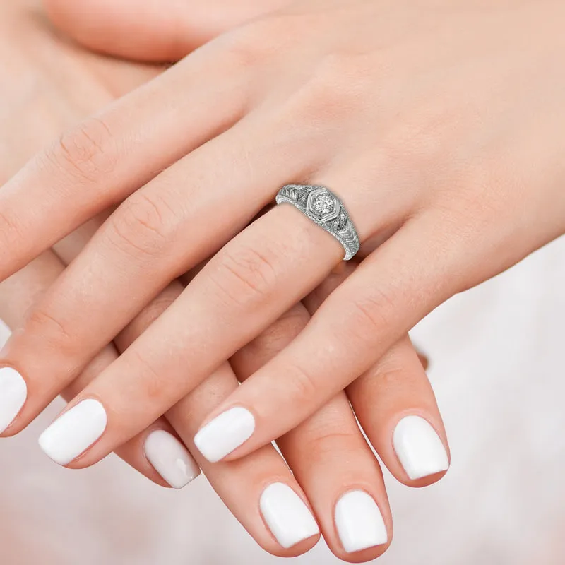 DIAMOND RING 14K GOLD (0.3 CTW) 3