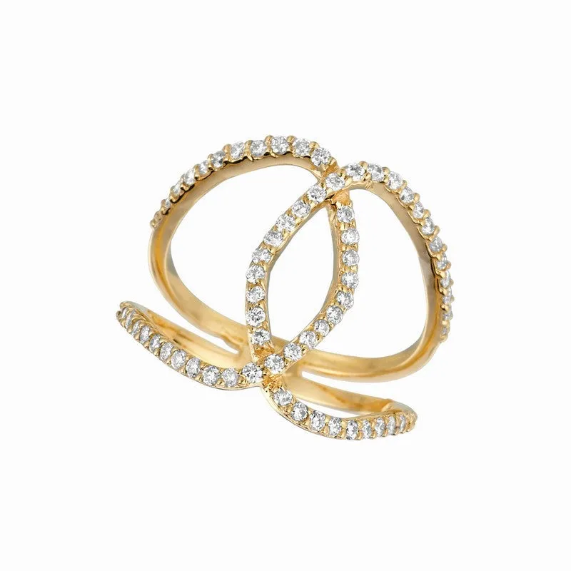 DIAMOND RING 14K GOLD (0.53 CTW)
