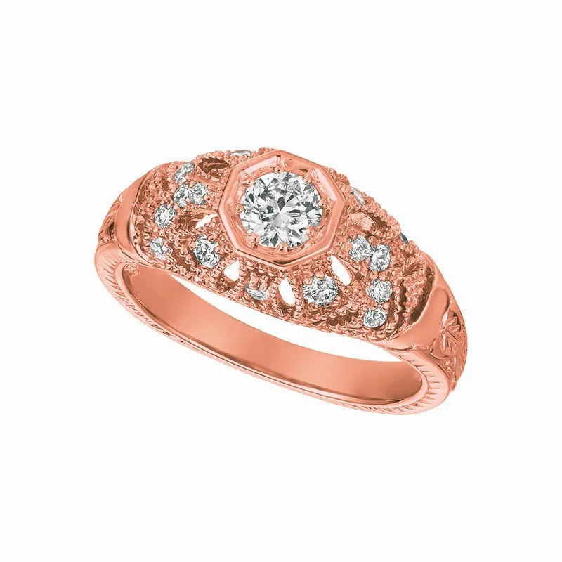 DIAMOND RING 14K GOLD (0.64 CTW) 2