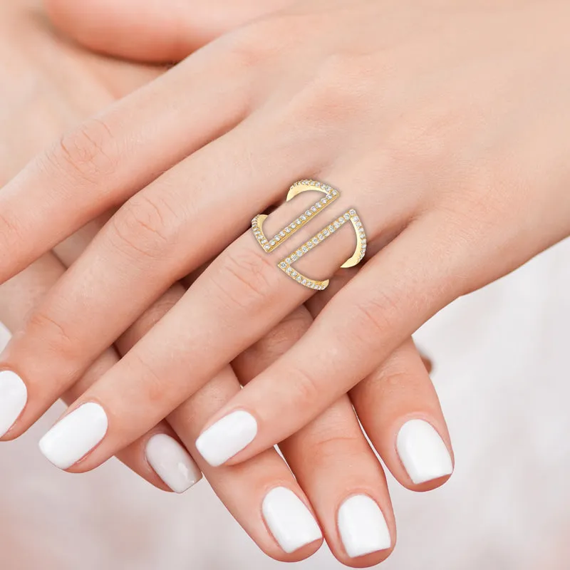 DIAMOND RING 14K GOLD (0.64 CTW) 3