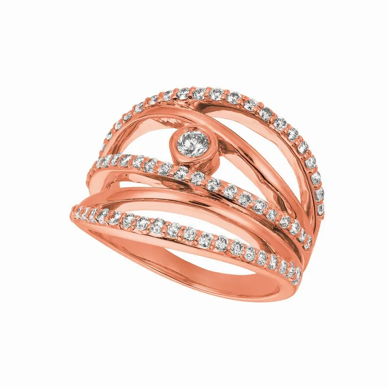 DIAMOND RING 14K GOLD (0.75 CTW) 9