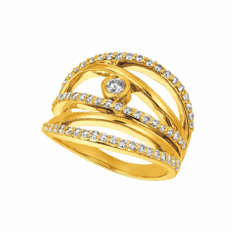 DIAMOND RING 14K GOLD (0.75 CTW) 9