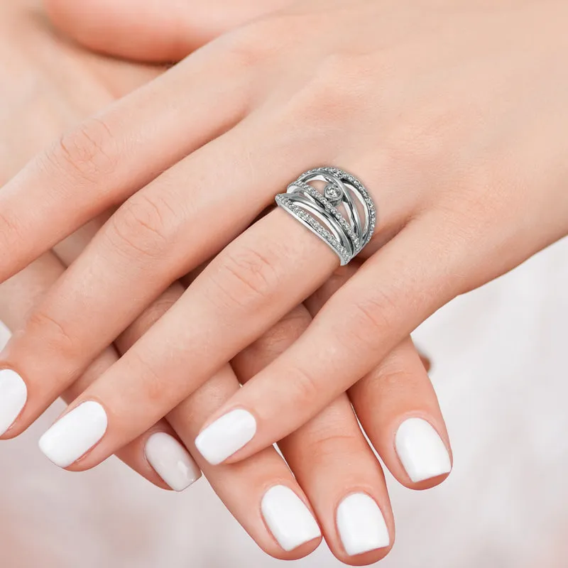 DIAMOND RING 14K GOLD (0.75 CTW) 9