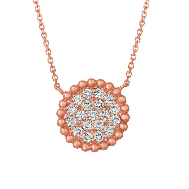 DIAMOND ROUND NECKLACE 14K GOLD (0.75 CTW) 3