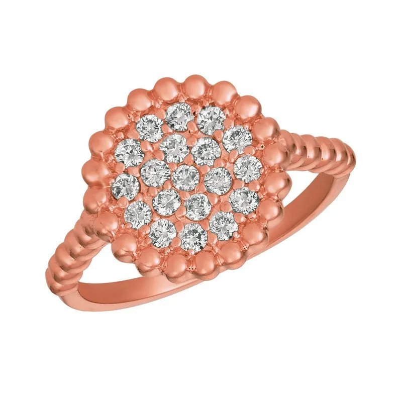 DIAMOND ROUND RING 14K GOLD (0.5 CTW) 2