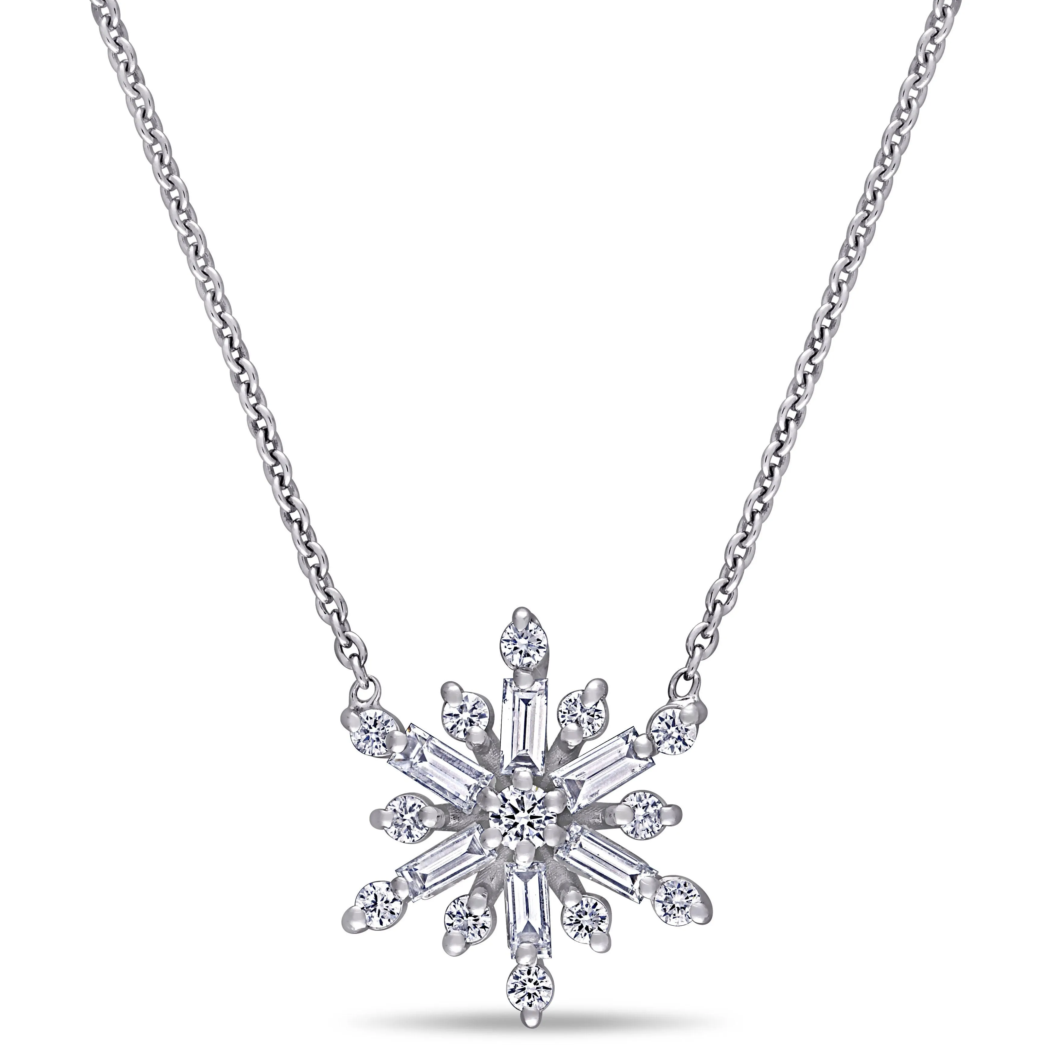Diamond Snowflake Pendant