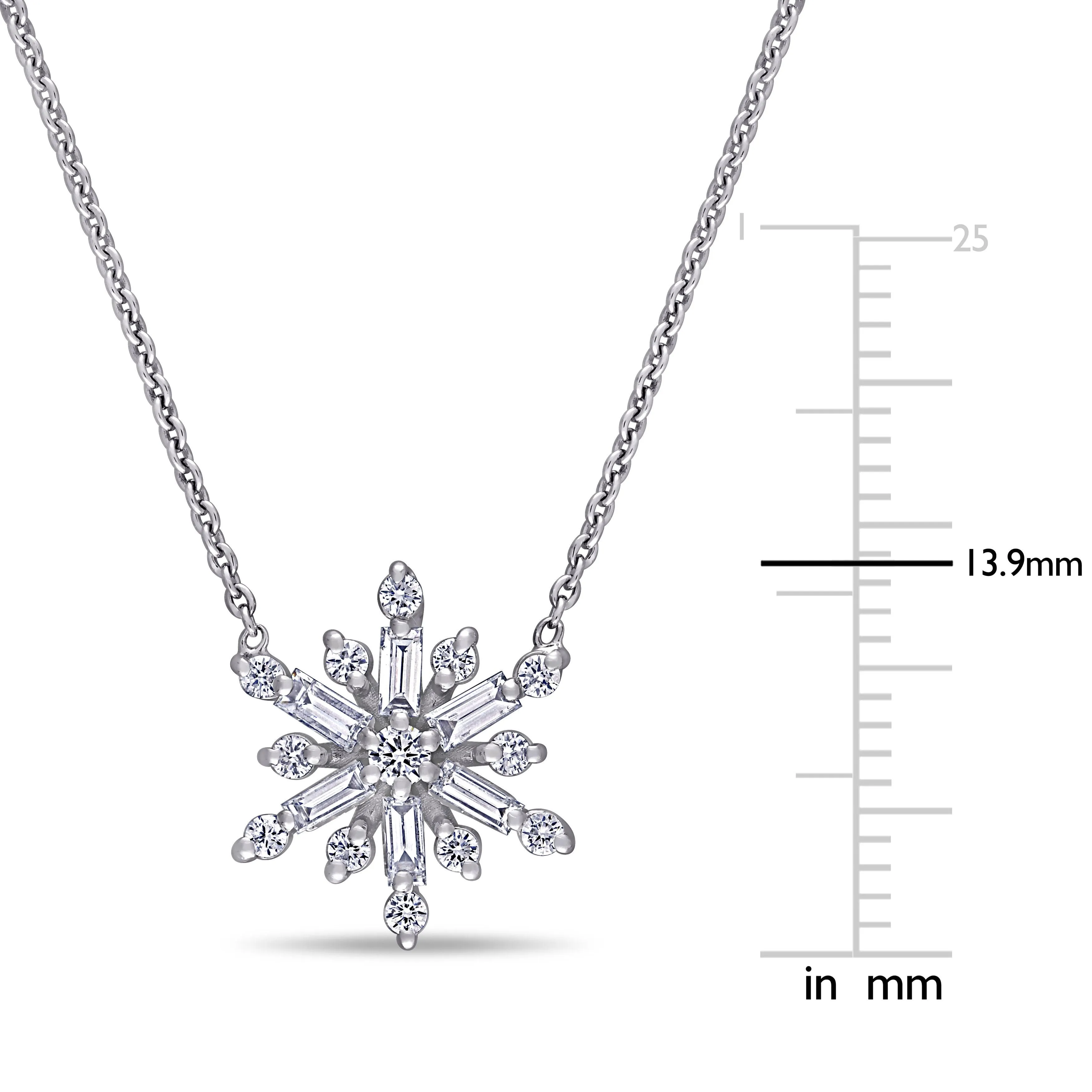 Diamond Snowflake Pendant