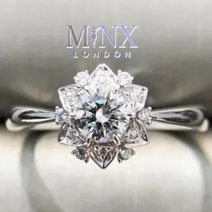 Diamond Snowflake Ring | Snowflake Ring | Charm Ring | Star Ring | Diamond Star Ring | Charm Ring | Flower Ring | Diamond Flower Ring
