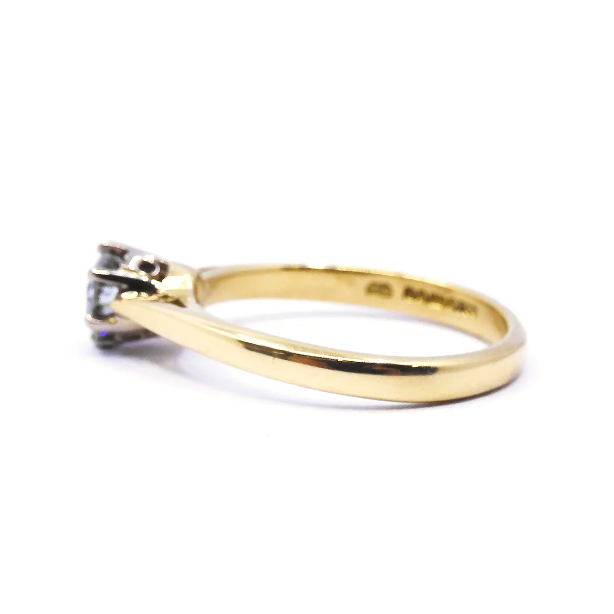 Diamond Solitaire Engagement Ring | Pre-Loved | 18K Yellow Gold