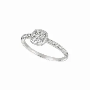 DIAMOND SQUARE RING 14K GOLD (0.25 CTW)
