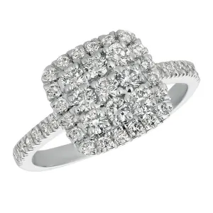 DIAMOND SQUARE RING 14K GOLD (0.75 CTW)