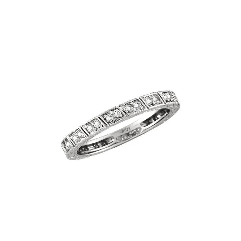 DIAMOND STACK STACKABLE RING BAND 14K GOLD (0.33 CTW)