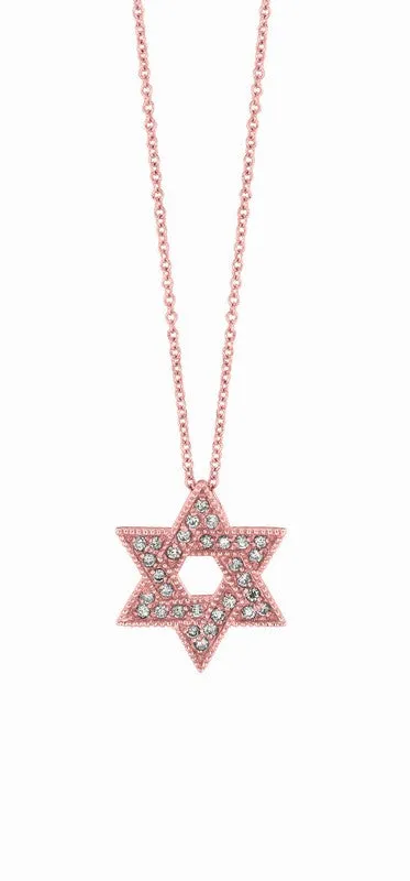 DIAMOND STAR NECKLACE 14K GOLD (0.33 CTW)
