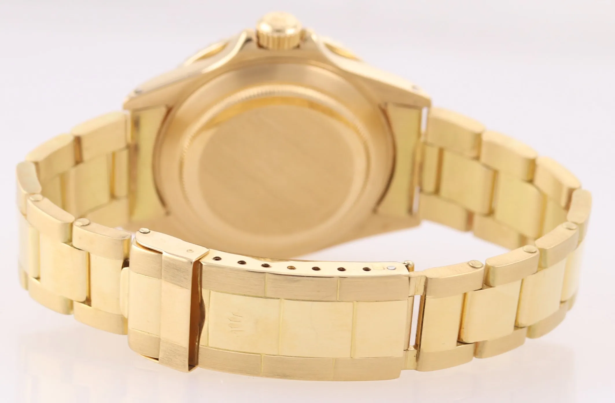 DIAMONDS Rolex Submariner Date 16808 18k Yellow Gold Blue Dial 40mm Watch 16618