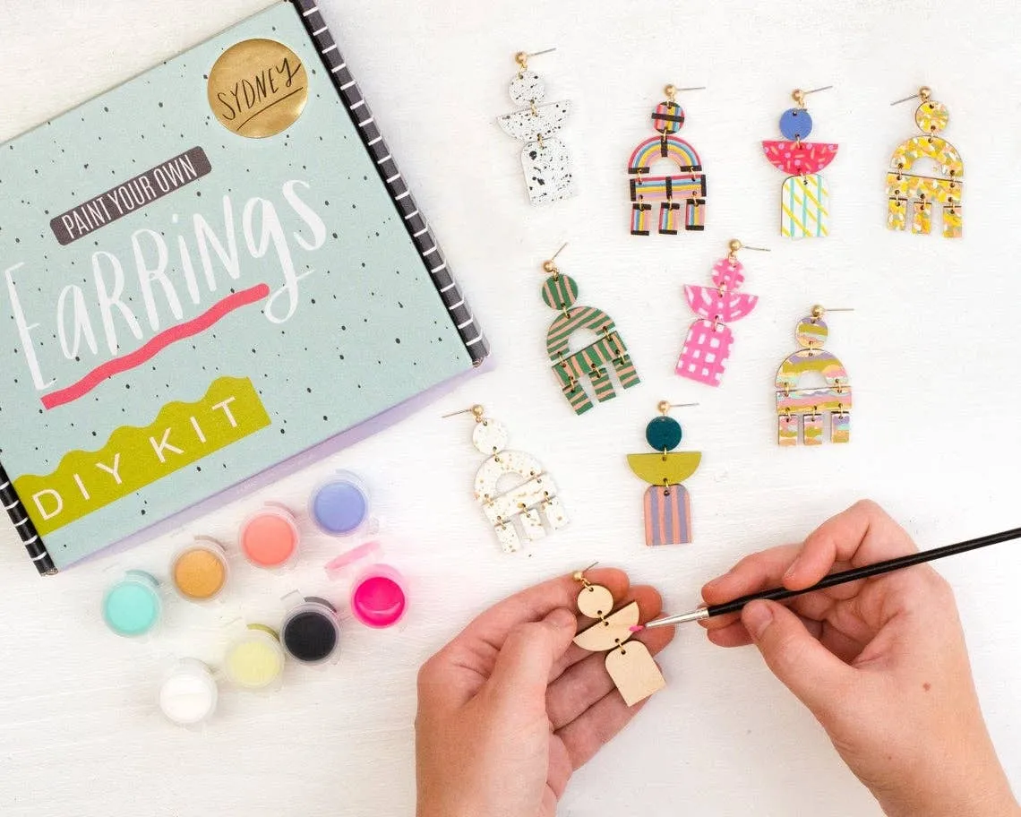 DIY Paint Your Own Sydney Statement Earrings Kit