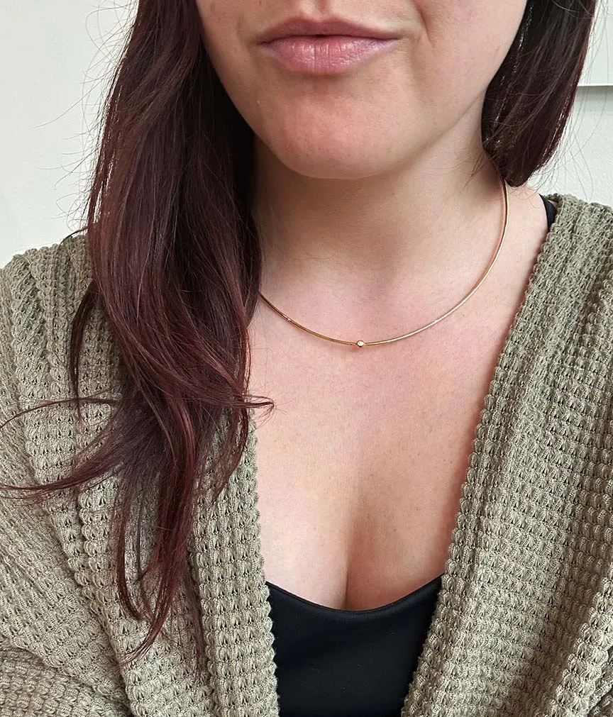 DNA Spring Gold Vermeil and Diamond Necklace