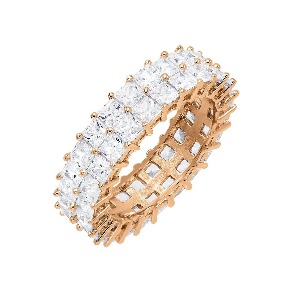 Double Row Princess Cut Ring