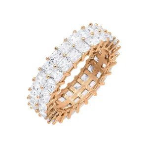 Double Row Princess Cut Ring