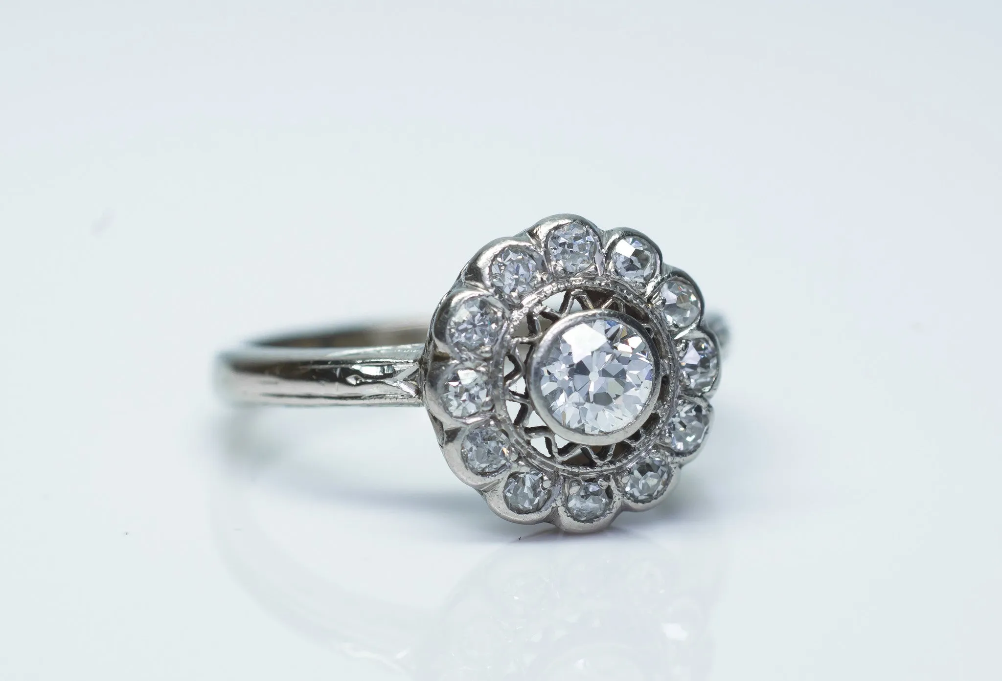 EDWARDIAN OLD MINE CUT DIAMOND RING