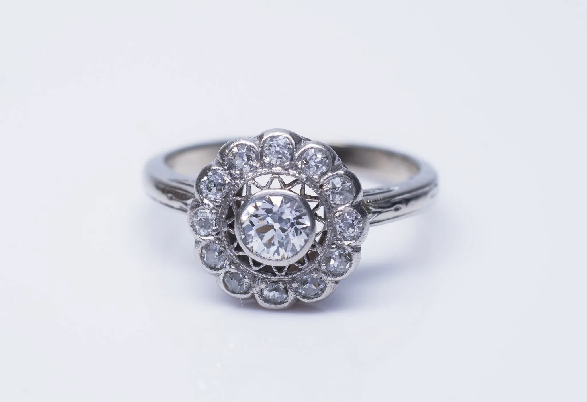 EDWARDIAN OLD MINE CUT DIAMOND RING