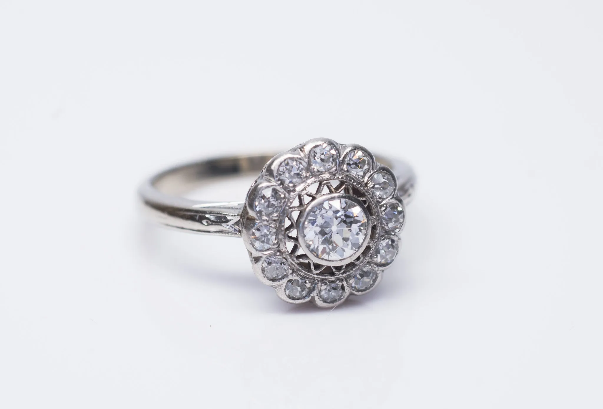 EDWARDIAN OLD MINE CUT DIAMOND RING