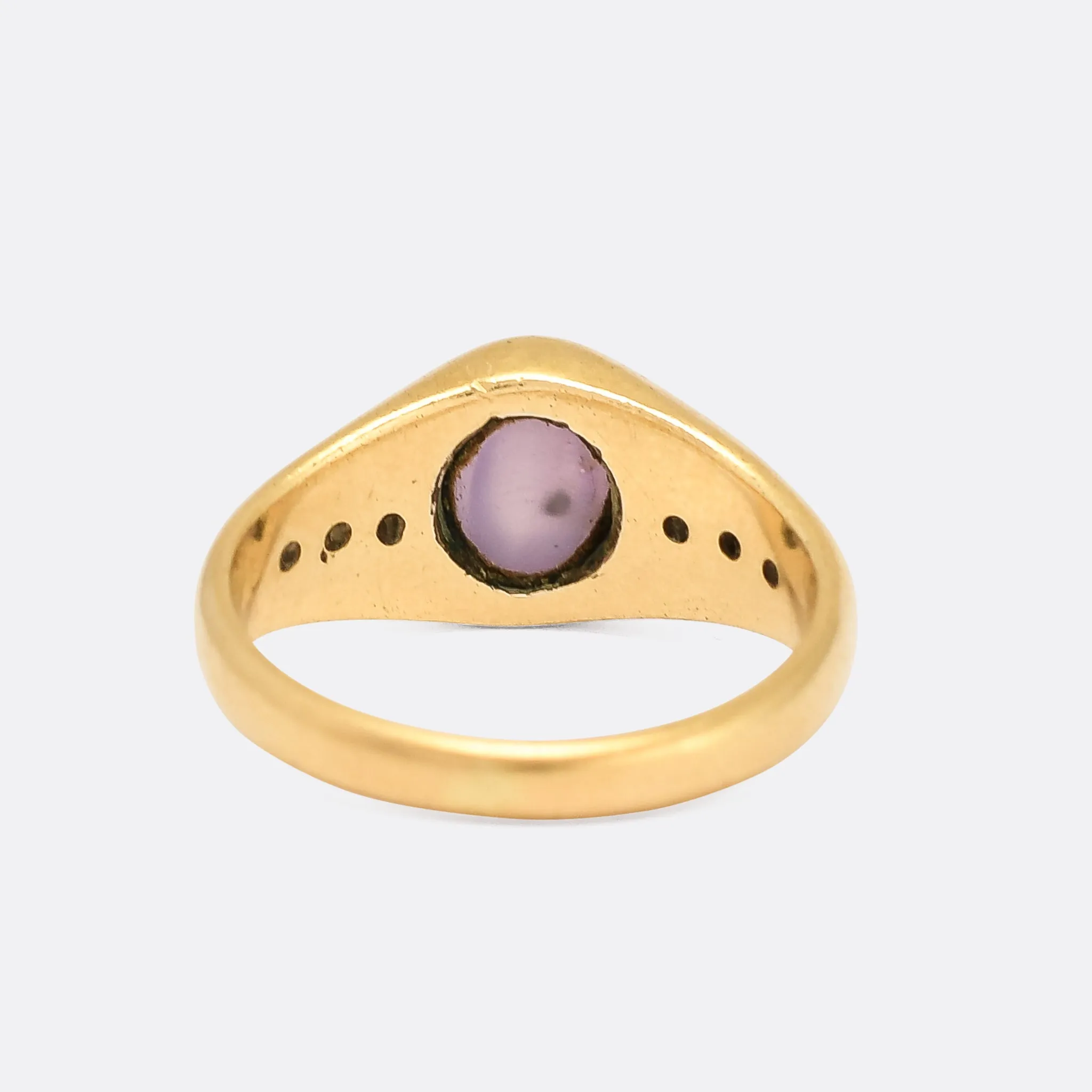 Edwardian Star Sapphire Signet Ring