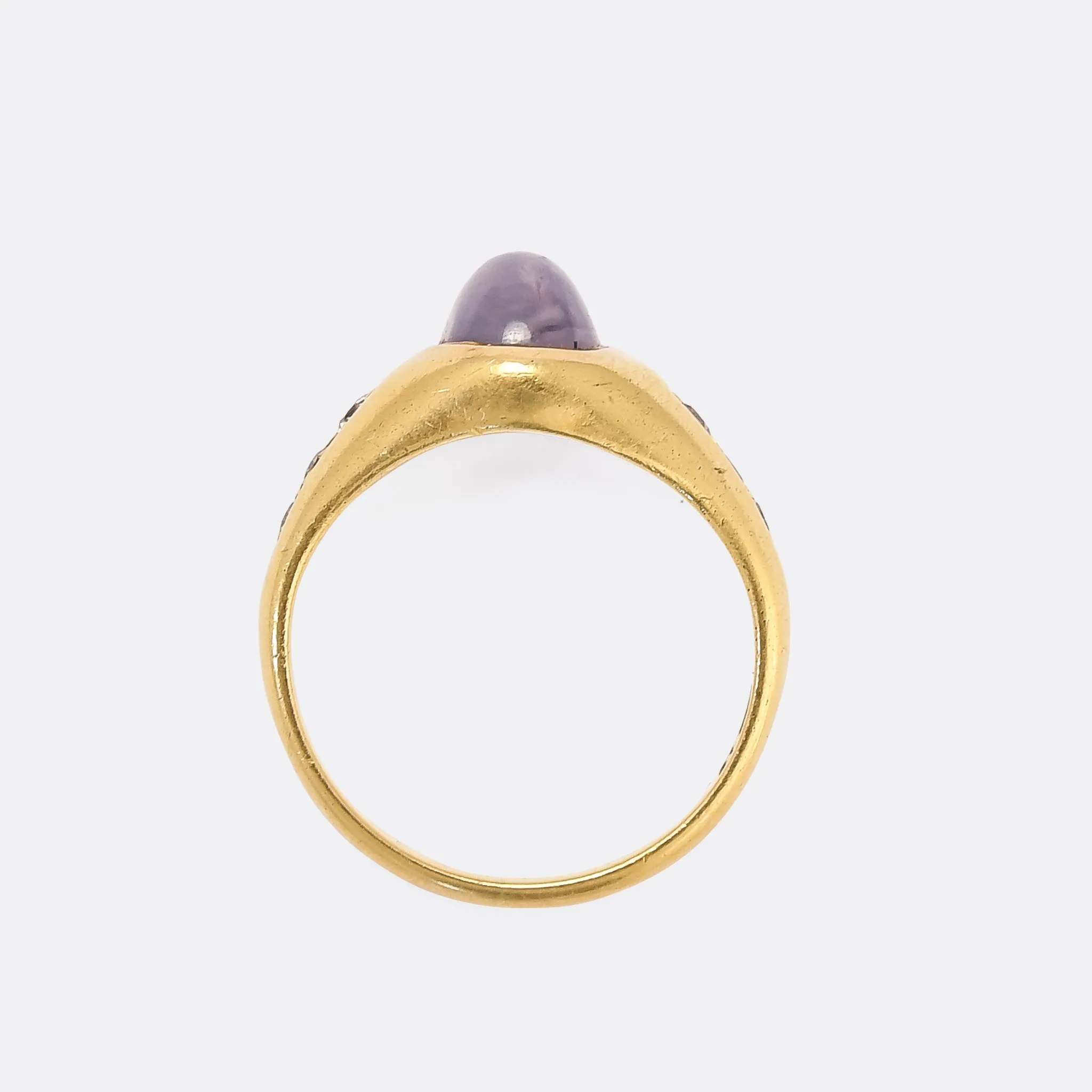 Edwardian Star Sapphire Signet Ring