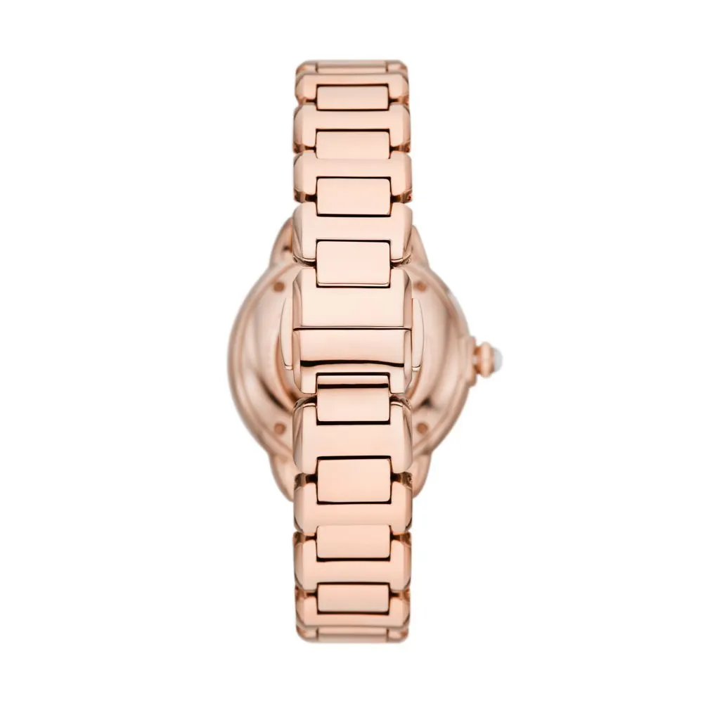 Emporio Armani Women's Automatic, Rose Gold-Tone Stainless Steel Watch