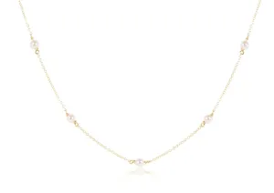 enewton - 14k gold-filled - Yellow Gold Pearl Simplicity Necklace 15"