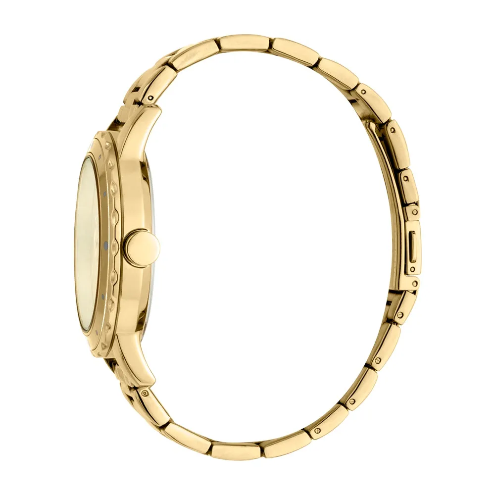 Esprit Multifunction Ladies Watch With Ip Gold Case & Bracelet