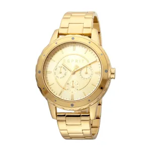 Esprit Multifunction Ladies Watch With Ip Gold Case & Bracelet