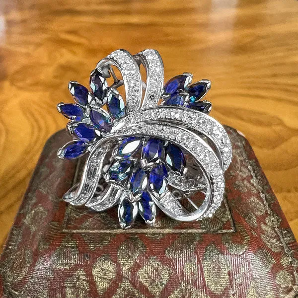 Estate Sapphire & Diamond Cocktail Ring